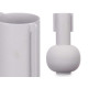 VASE ACIER FORME GRIS PASTEL