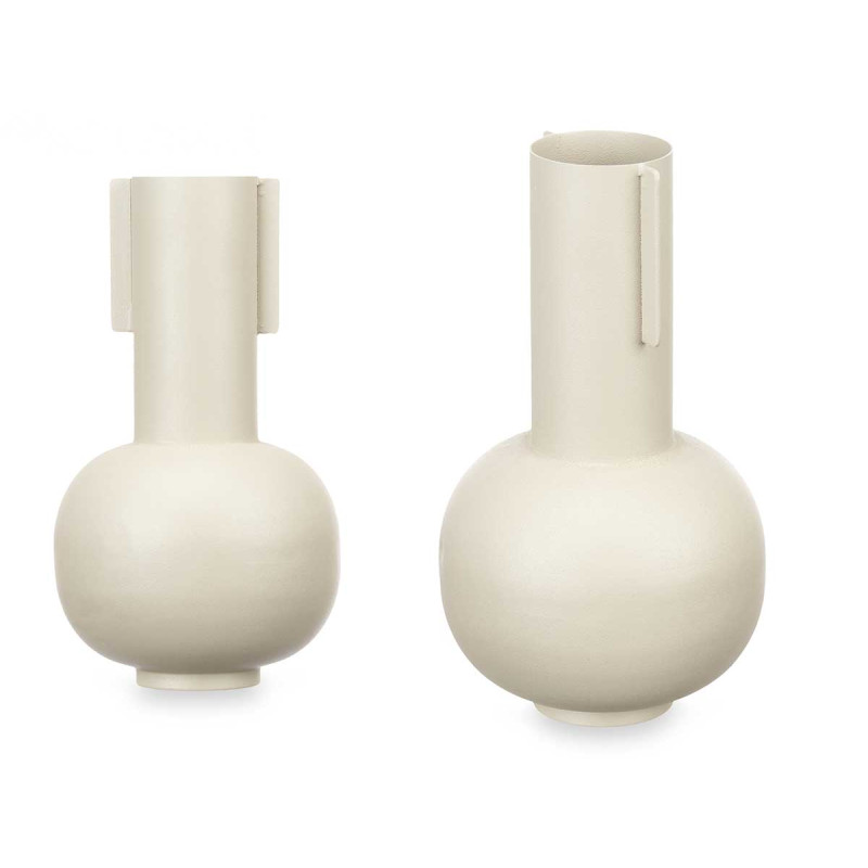VASO IN ACCIAIO FORMA CREMA PASTELLO 