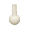 VASE ACIER FORME COULEUR CRÈME PASTEL