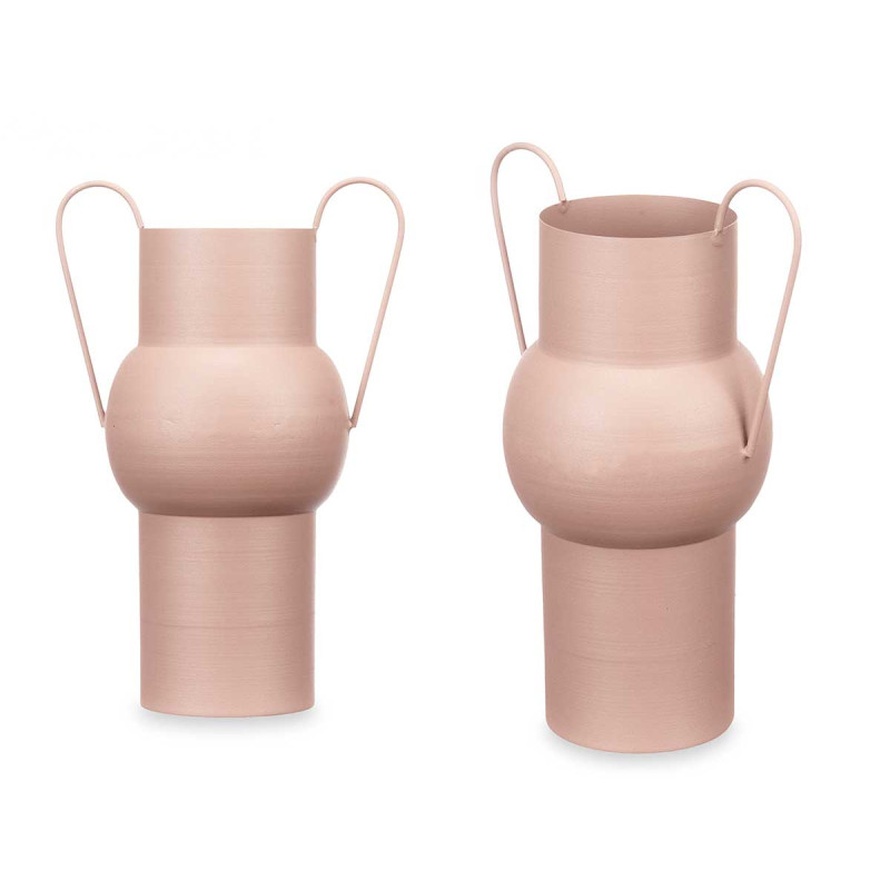 CONVEX STEEL VASE SAND PASTEL COLOUR MEDIUM