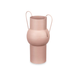 CONVEX STEEL VASE SAND PASTEL COLOUR MEDIUM
