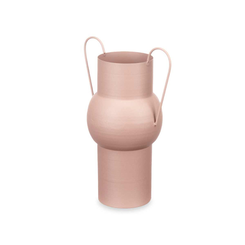 CONVEX STEEL VASE SAND PASTEL COLOUR MEDIUM