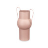 CONVEX STEEL VASE SAND PASTEL COLOUR MEDIUM
