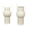 VASO IN ACCIAIO BOMBATO CREMA PASTELLO MED