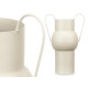 CONVEX STEEL VASE CREAM PASTEL COLOUR MEDIUM