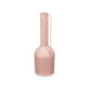 VASE HAUT EN ACIER  COULEUR SABLE PASTEL