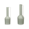 VASE HAUT EN ACIER  VERT PASTEL