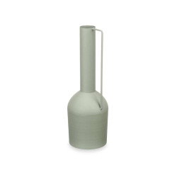 VASE HAUT EN ACIER  VERT PASTEL