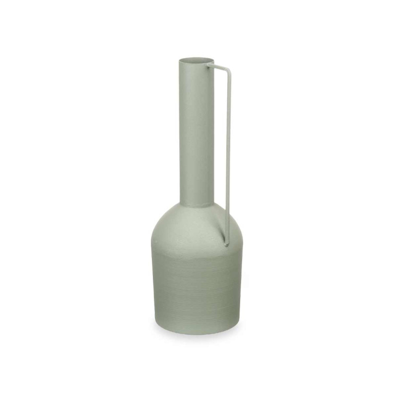 VASE HAUT EN ACIER  VERT PASTEL