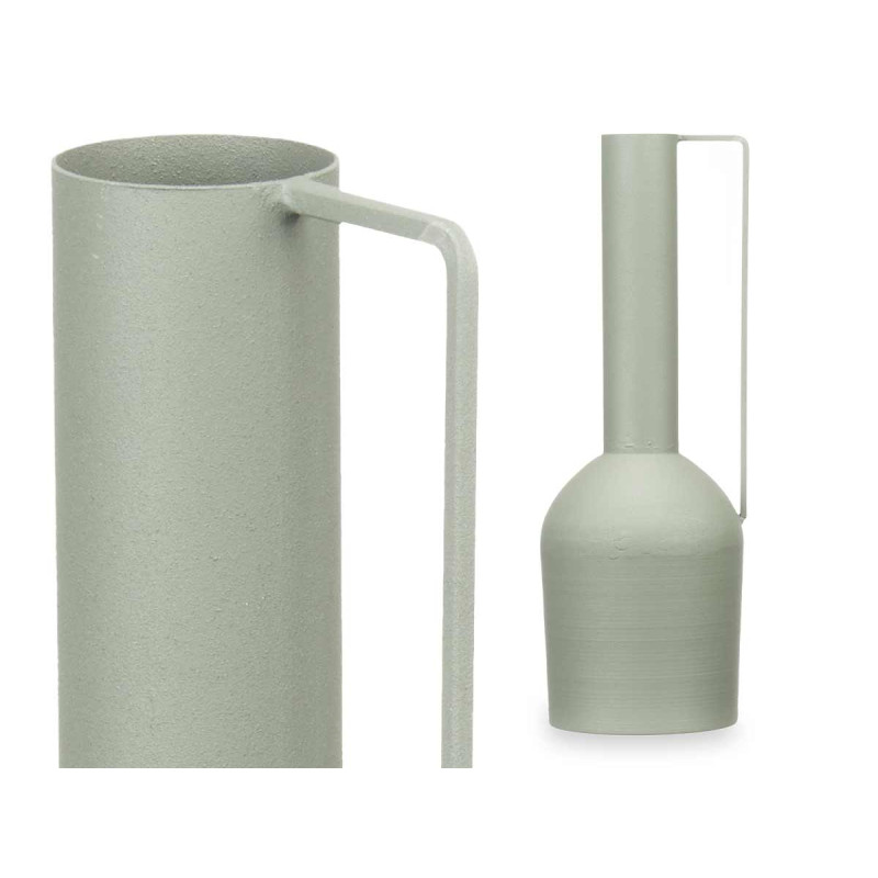 VASO EM AÇO ALTO VERDE CLARO