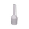 VASE HAUT EN ACIER  GRIS PASTEL
