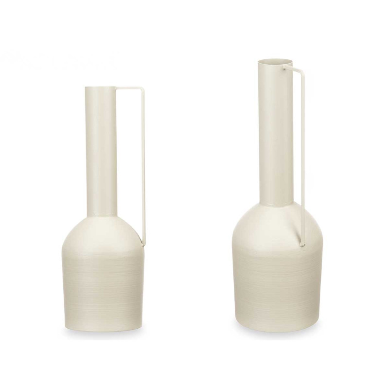 VASO IN ACCIAIO ALTO CREMA PASTELLO MED