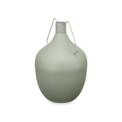 STEEL VASE BOTTLE GREEN PASTEL COLOUR LARGE