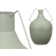 VASE ACIER BOUTEILLE VERT PASTEL GRAND