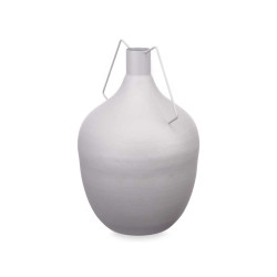 JARRON ACERO BOTELLA GRIS PASTEL GRD
