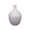 JARRON ACERO BOTELLA GRIS PASTEL GRD
