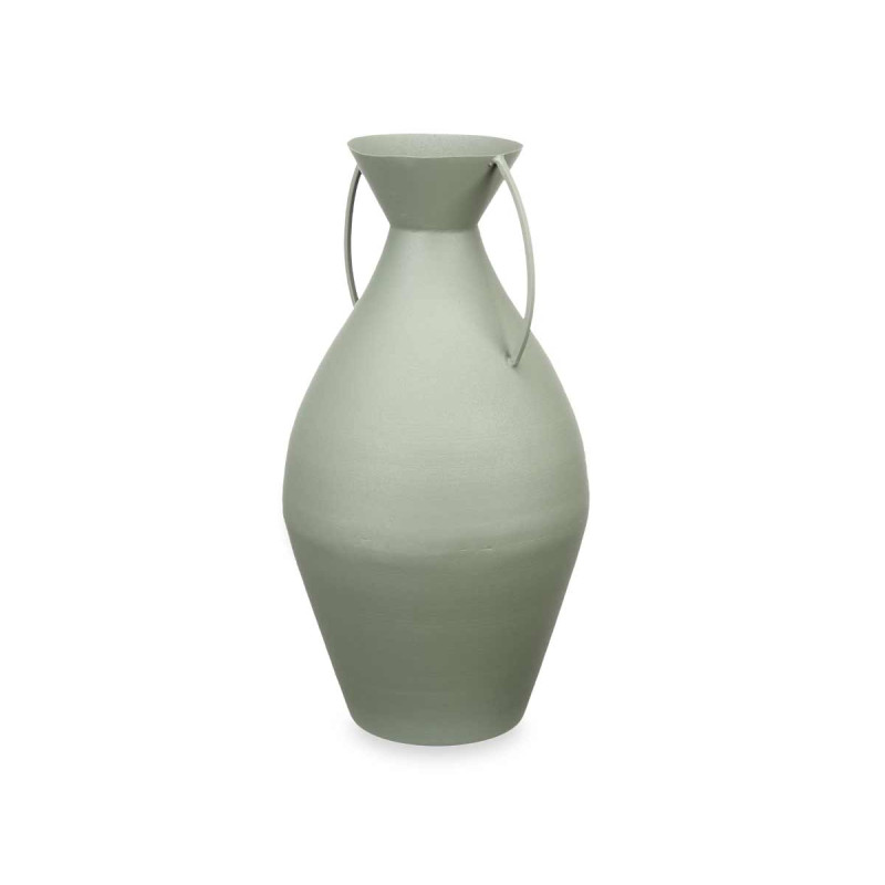 VASE ACIER JARRE VERT PASTEL MOYEN GRAND