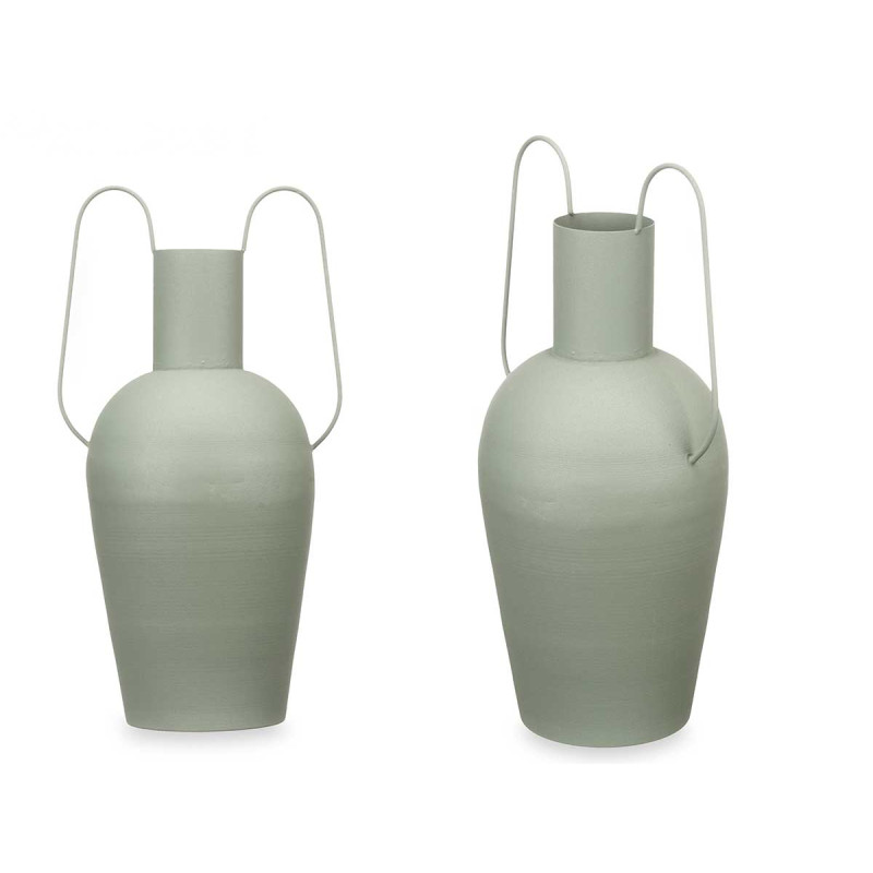 VASO IN ACCIAIO DOPPIO MANICO VERDE PASTELLO GRD