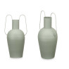 VASO IN ACCIAIO DOPPIO MANICO VERDE PASTELLO GRD
