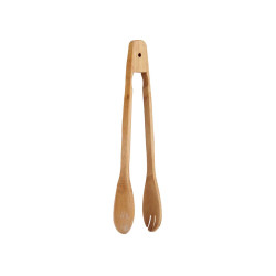 BAMBOO KITCHEN TONGS SPOON FORK
