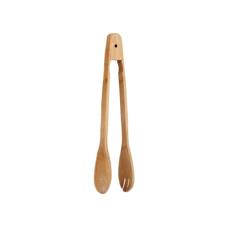 BAMBOO KITCHEN TONGS SPOON FORK