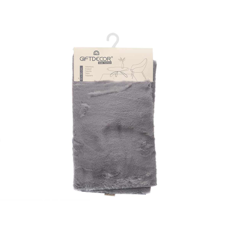 ALFOMBRA RABBIT 50X80 CM GRIS OSCURO