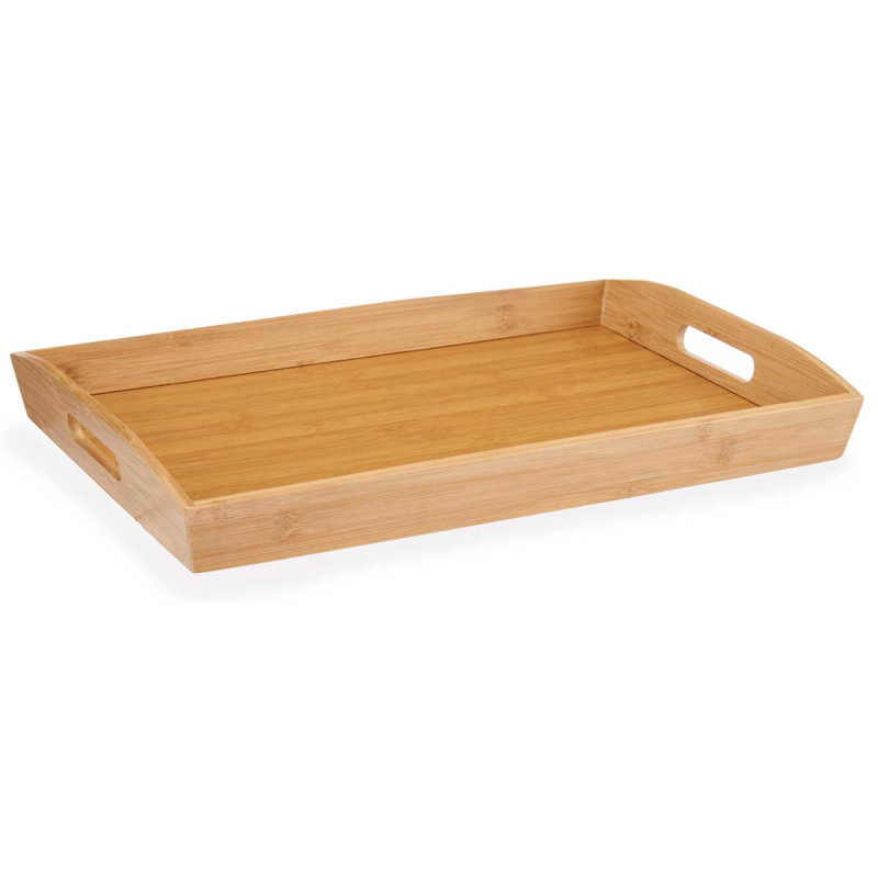 PLATEAU BAMBOU AVEC POIGNÉES 43,7X29,5X5,5CM
