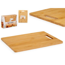 TAGLIERE BAMBÙ RETTANGOLARE CON MANICO 30X23 CM