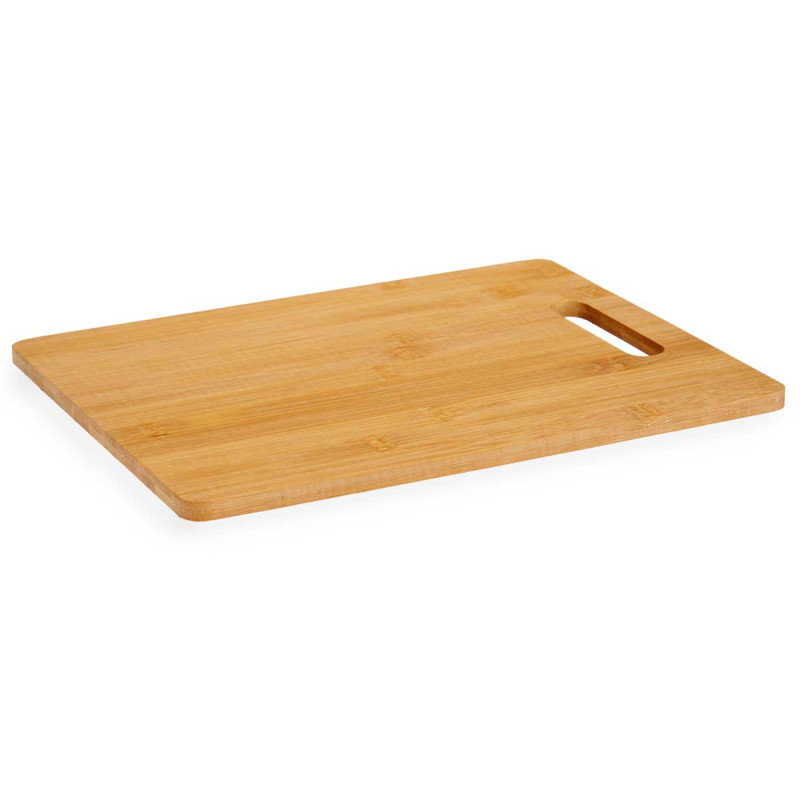 TAGLIERE BAMBÙ RETTANGOLARE CON MANICO 30X23 CM