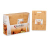 TAGLIERE BAMBÙ RETTANGOLARE CON MANICO 30X23 CM