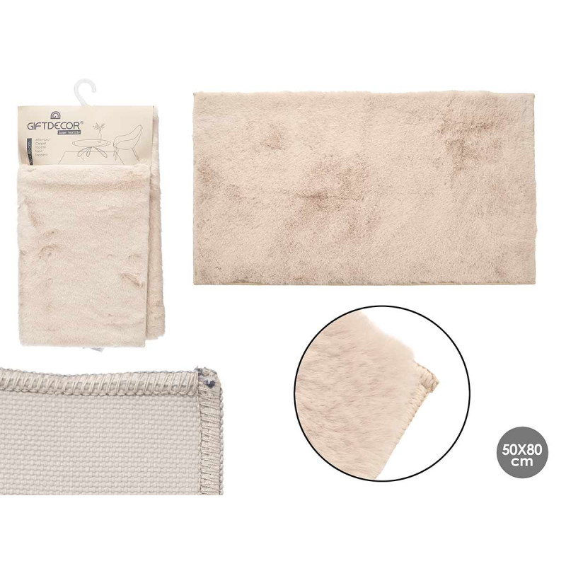 TAPPETO RABBIT 50X80 CM BEIGE CHIARO 