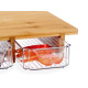 TABUA EM BAMBU C 3 COMPARTIMENTOS 40X28X6 CM