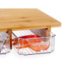PLANCHE BAMBOU AVEC 3 COMPARTIMENTS 40X28X6CM