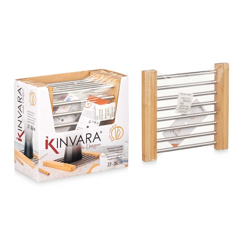 BASE EXTENSIVEL EM BAMBU E AÇO