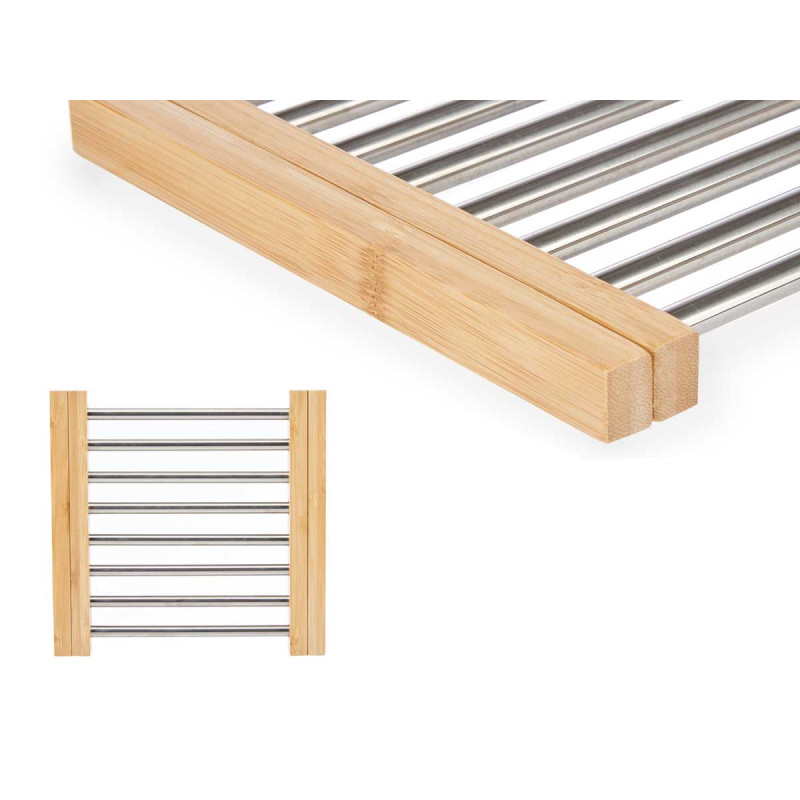 BASE EXTENSIVEL EM BAMBU E AÇO