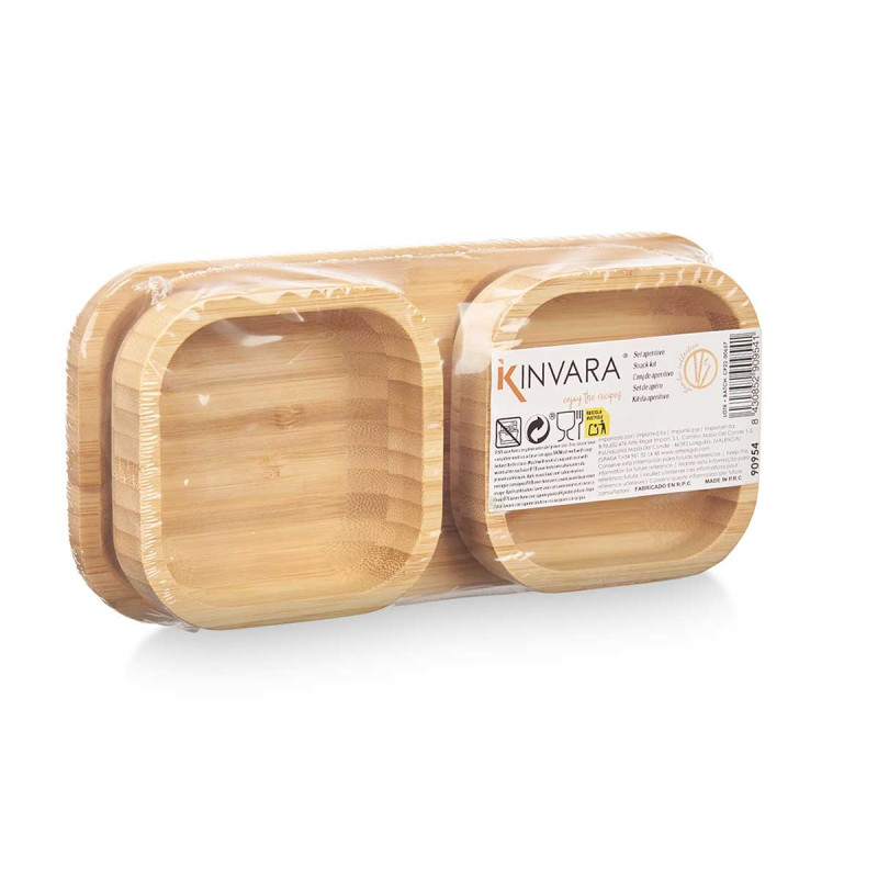 BAMBOO APPETIZER SET 3 PCS