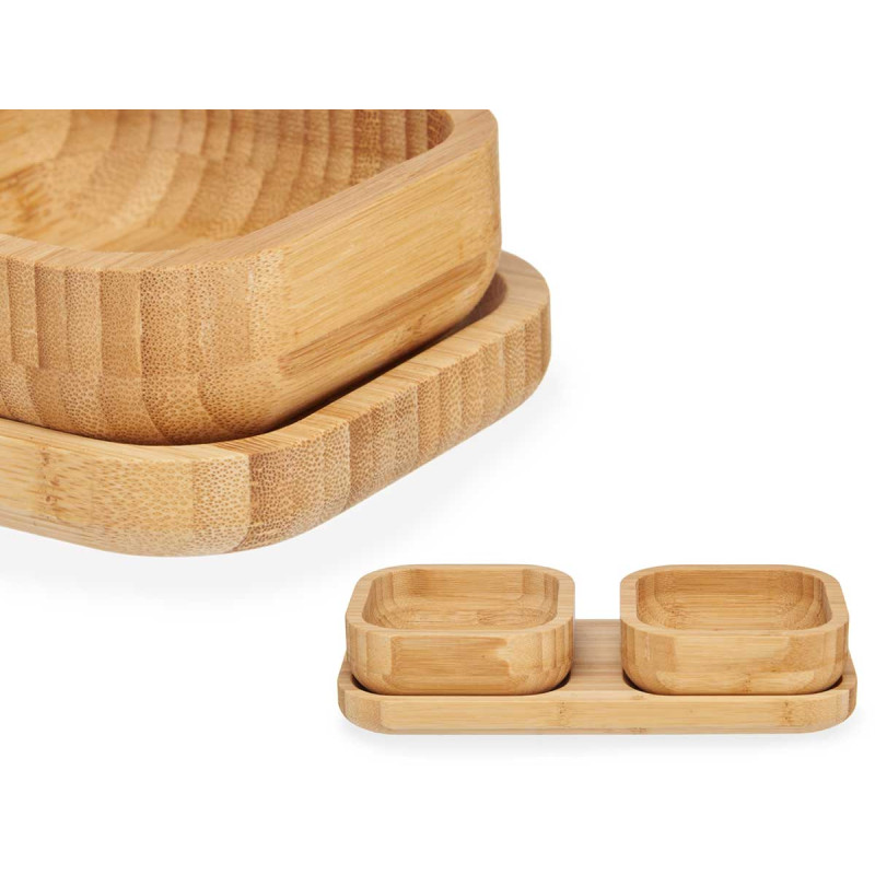 BAMBOO APPETIZER SET 3 PCS