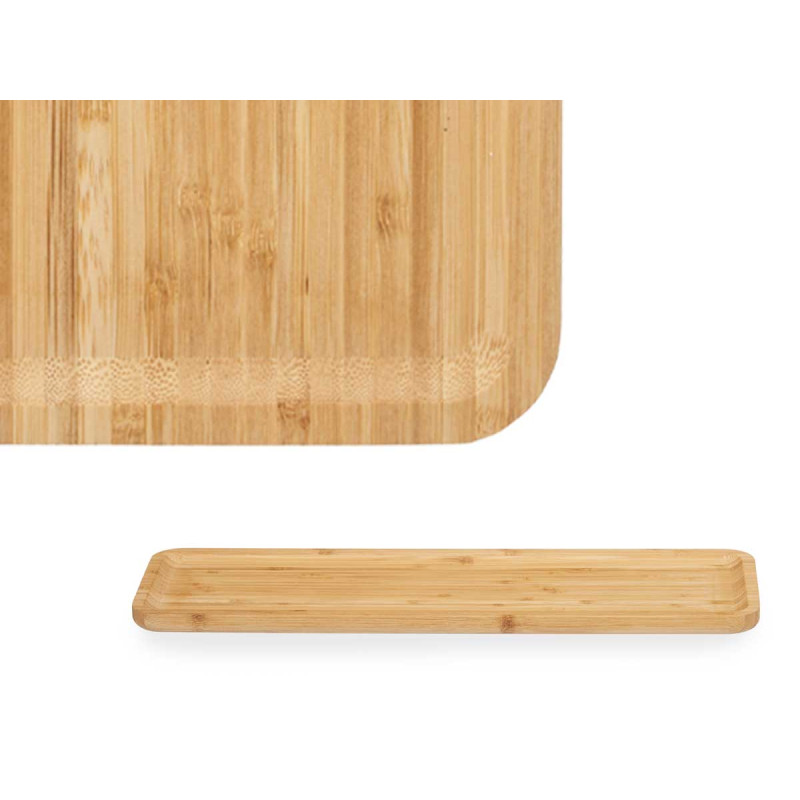 RECTANGULAR BAMBOO APPETIZER BOARD 46X15 CM