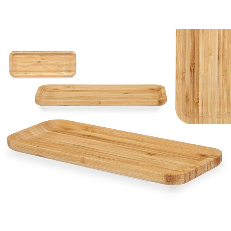 TABLA BAMBU RECTANGULAR APERITIVO 29,5X11,5 CM