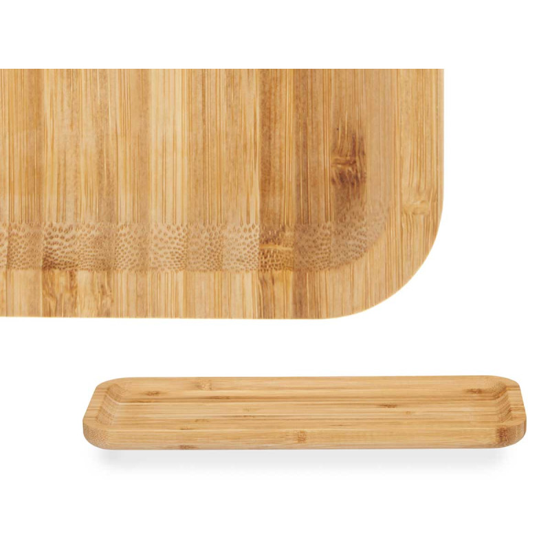 RECTANGULAR BAMBOO APPETIZER BOARD 29,5X11,5 CM