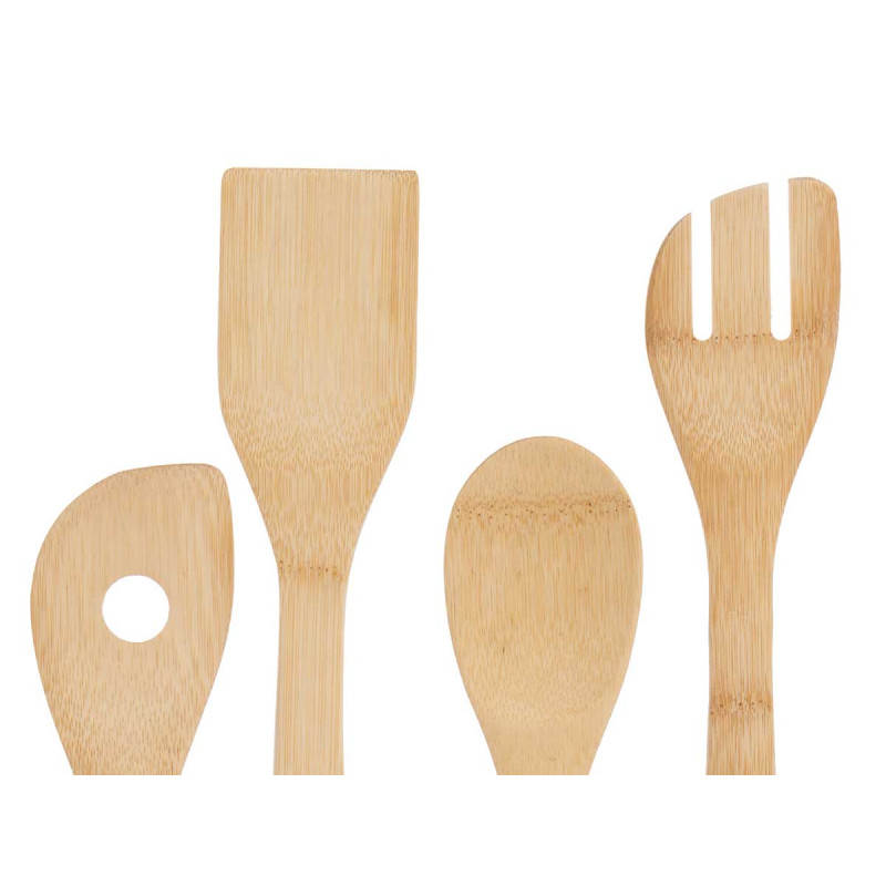 SUPPORTO 5 PZ UTENSILI BAMBÙ