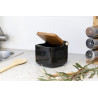 SALIERA CERAMICA NERO TAPPO BAMBÙ