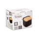 BLACK CERAMIC SUGAR BOWL WITH BAMBOO LID