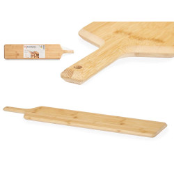 BAMBOO APPETIZER BOARD W/HANDLE 65 X 14 X 1,5 CM