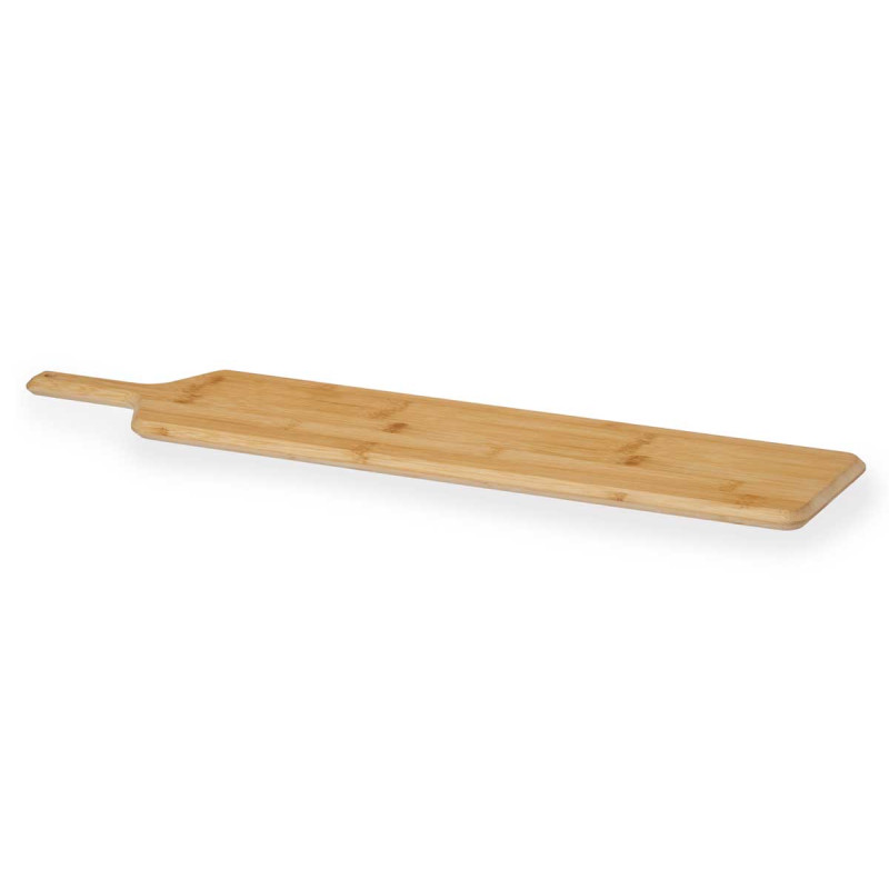 BAMBOO APPETIZER BOARD W/HANDLE 65 X 14 X 1,5 CM