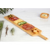 BAMBOO APPETIZER BOARD W/HANDLE 65 X 14 X 1,5 CM