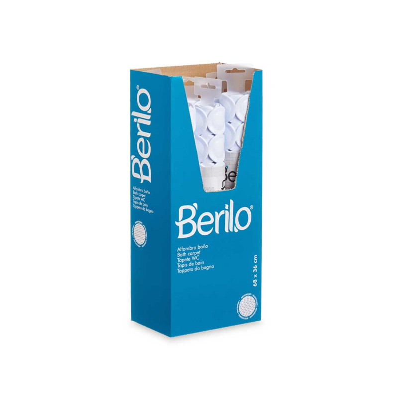 TAPPETINO BAGNO ANTISCIVOLO MATTONE BIANCO GRAN