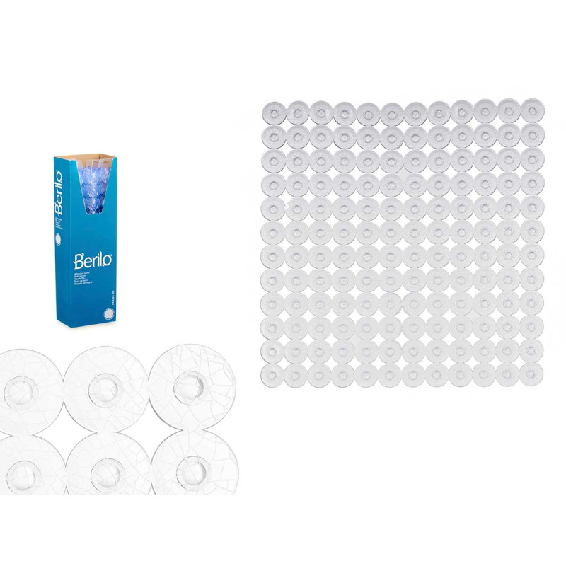 TAPIS BAIN ANTIDÉRAPANT BRIQUE TRANSP PETIT