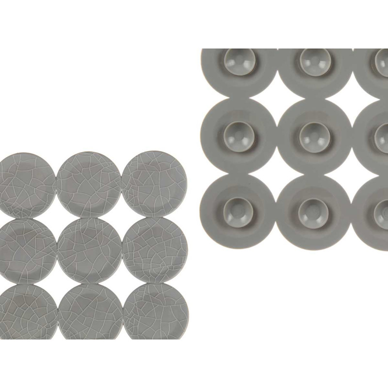 TAPPETINO BAGNO ANTISCIVOLO MATTONE GRIGIO PICC