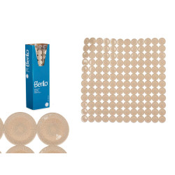 TAPPETINO BAGNO ANTISCIVOLO MATTONE BEIGE PICC